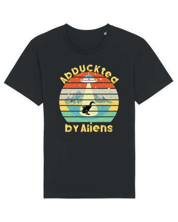 Abduckted by Aliens Vintage Sunset Black