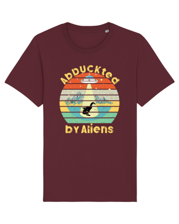 Abduckted by Aliens Vintage Sunset Burgundy