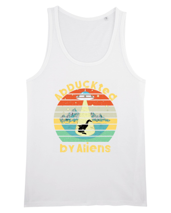 Abduckted by Aliens Vintage Sunset White