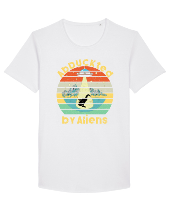 Abduckted by Aliens Vintage Sunset White