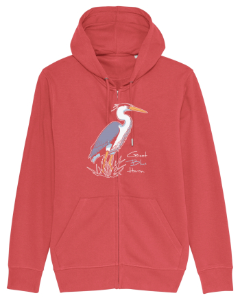 Blue Heron Carmine Red