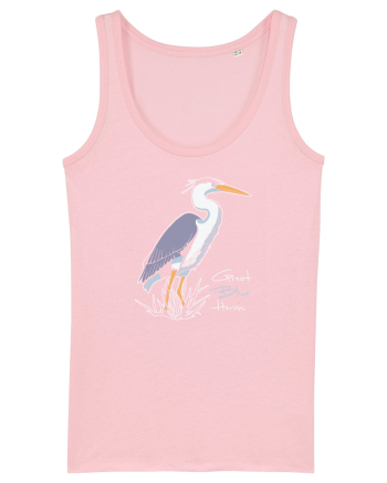 Blue Heron Cotton Pink