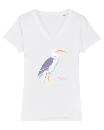 Blue Heron White
