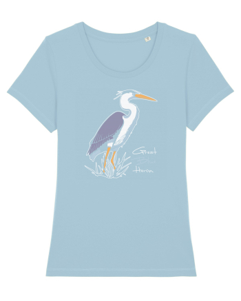 Blue Heron Sky Blue