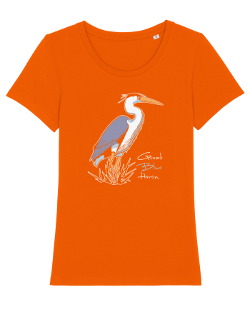 Blue Heron Bright Orange