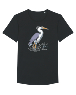 Blue Heron Tricou mânecă scurtă guler larg Bărbat Skater