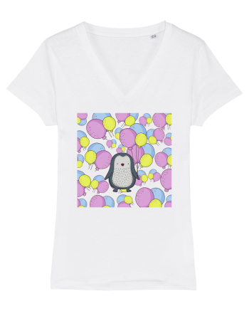 Pinguin Cu Baloane White