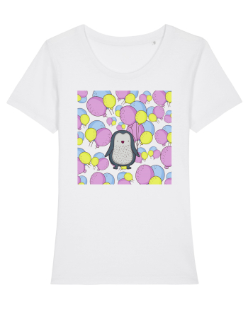 Pinguin Cu Baloane White