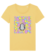 Pinguin Cu Baloane Tricou mânecă scurtă guler larg fitted Damă Expresser