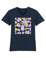 Pinguin Cu Baloane Tricou mânecă scurtă guler V Bărbat Presenter