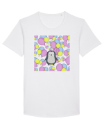 Pinguin Cu Baloane Tricou mânecă scurtă guler larg Bărbat Skater