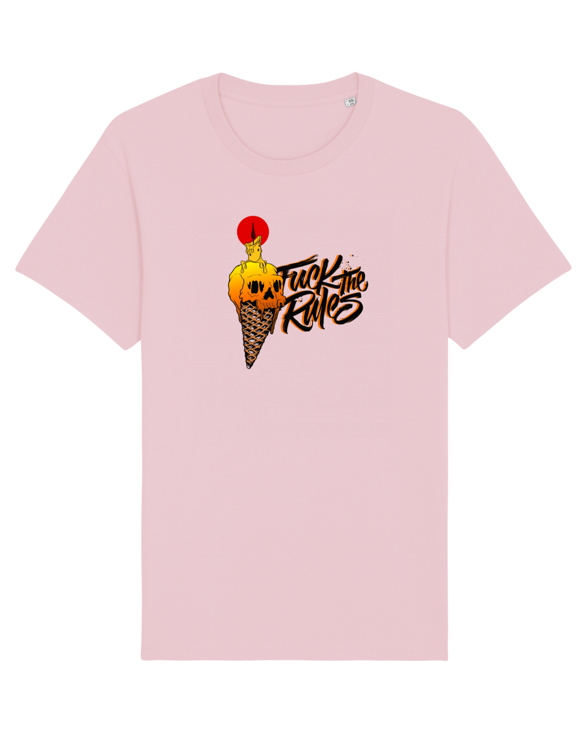 Tricou mânecă scurtă Unisex Rocker Cotton Pink