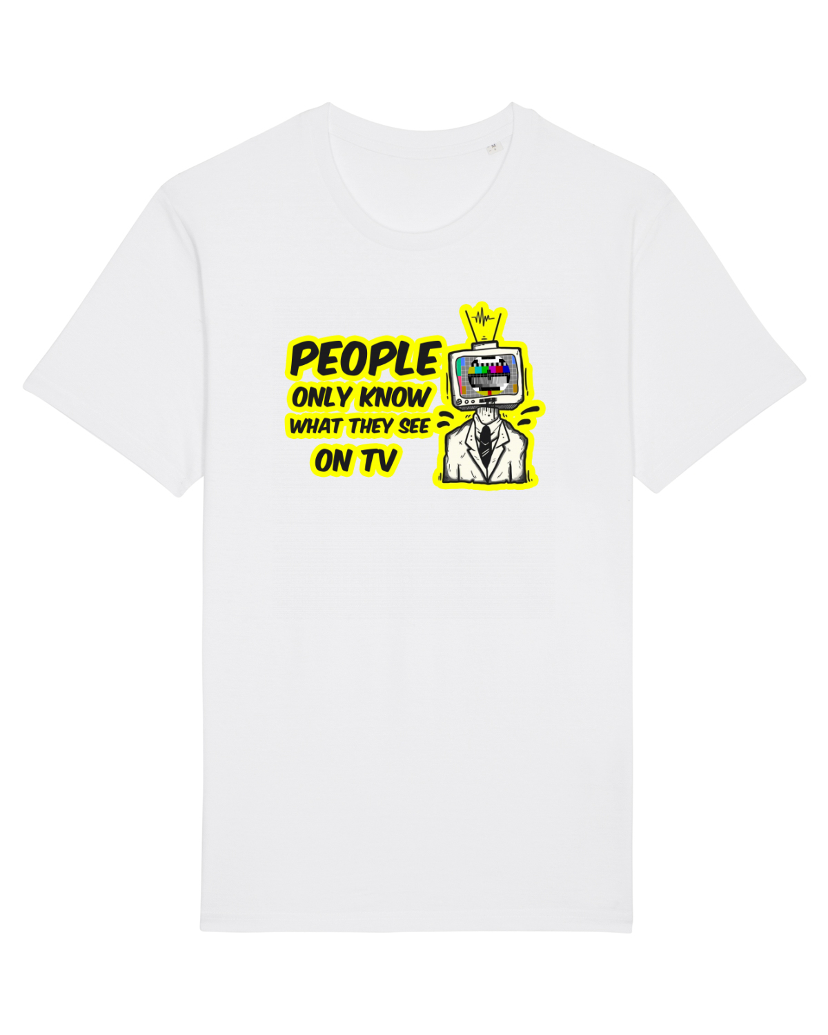 Tricou mânecă scurtă Unisex Rocker White