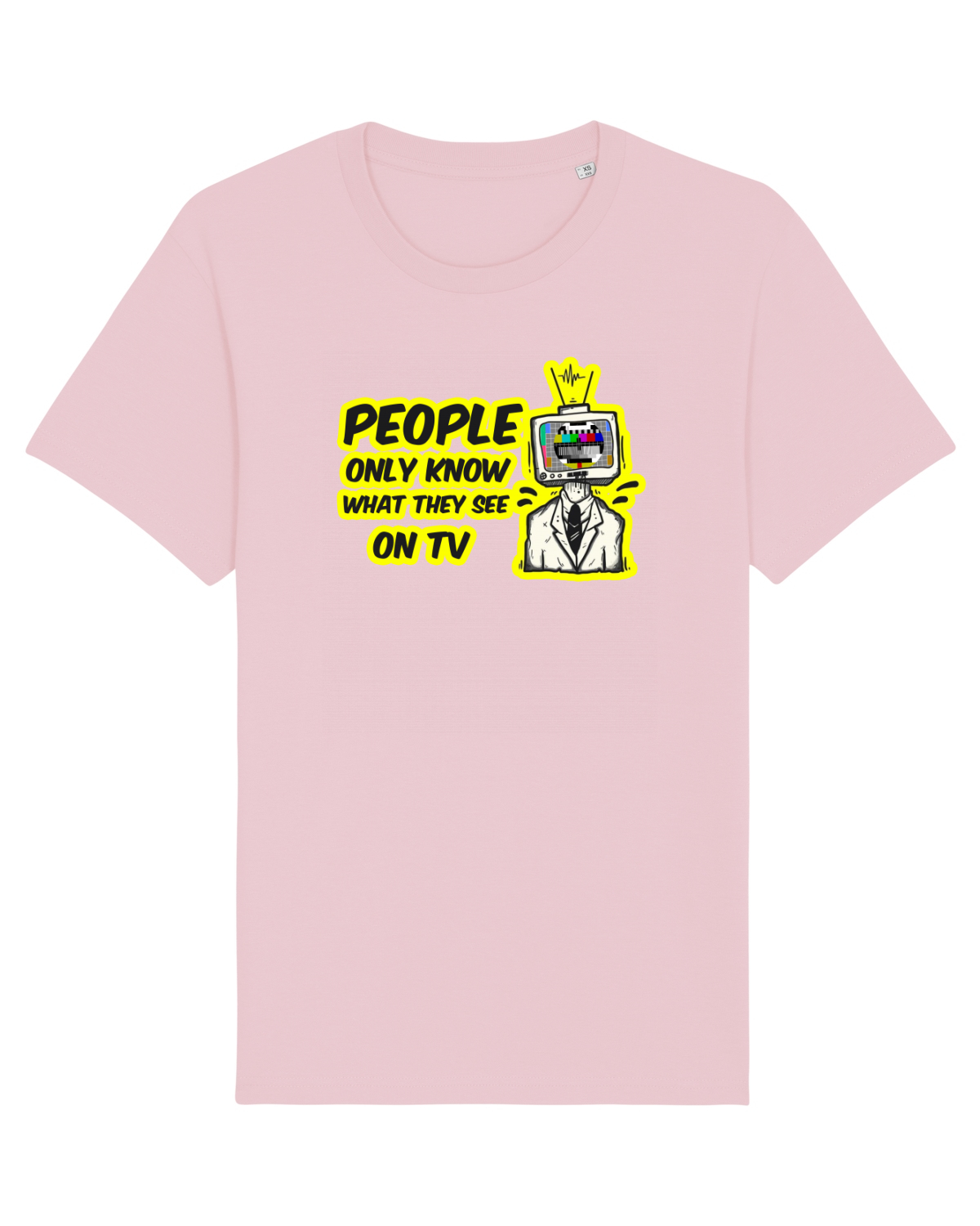 Tricou mânecă scurtă Unisex Rocker Cotton Pink