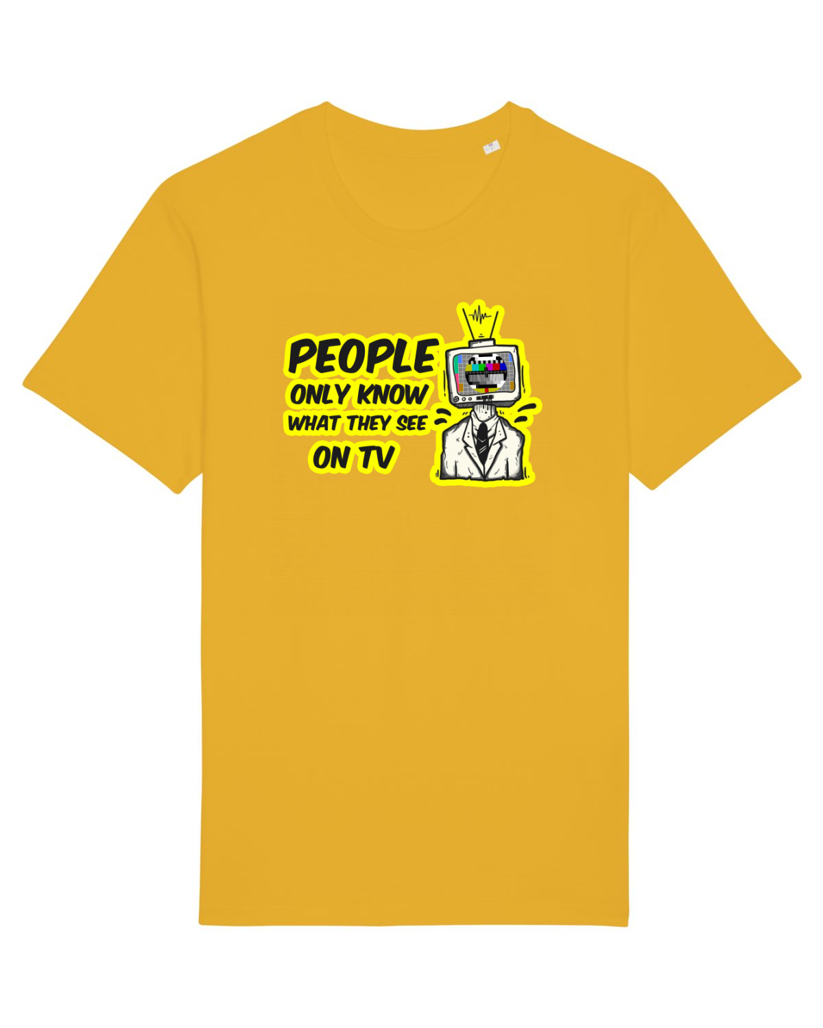 Tricou mânecă scurtă Unisex Rocker Spectra Yellow