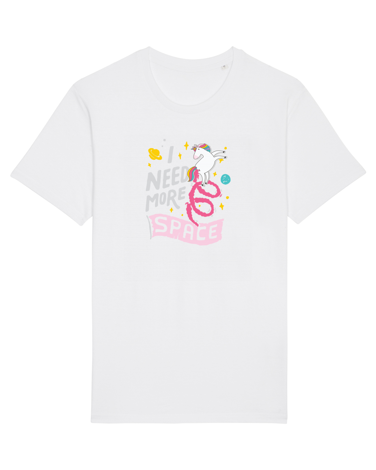Tricou mânecă scurtă Unisex Rocker White