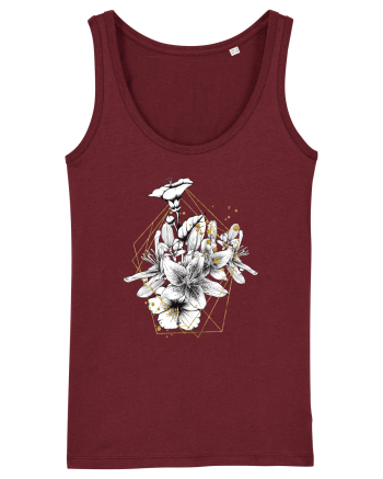 Floral Auriu Burgundy