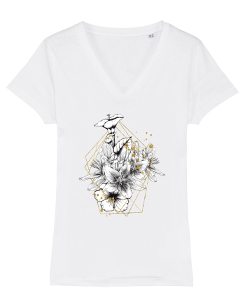 Floral Auriu White