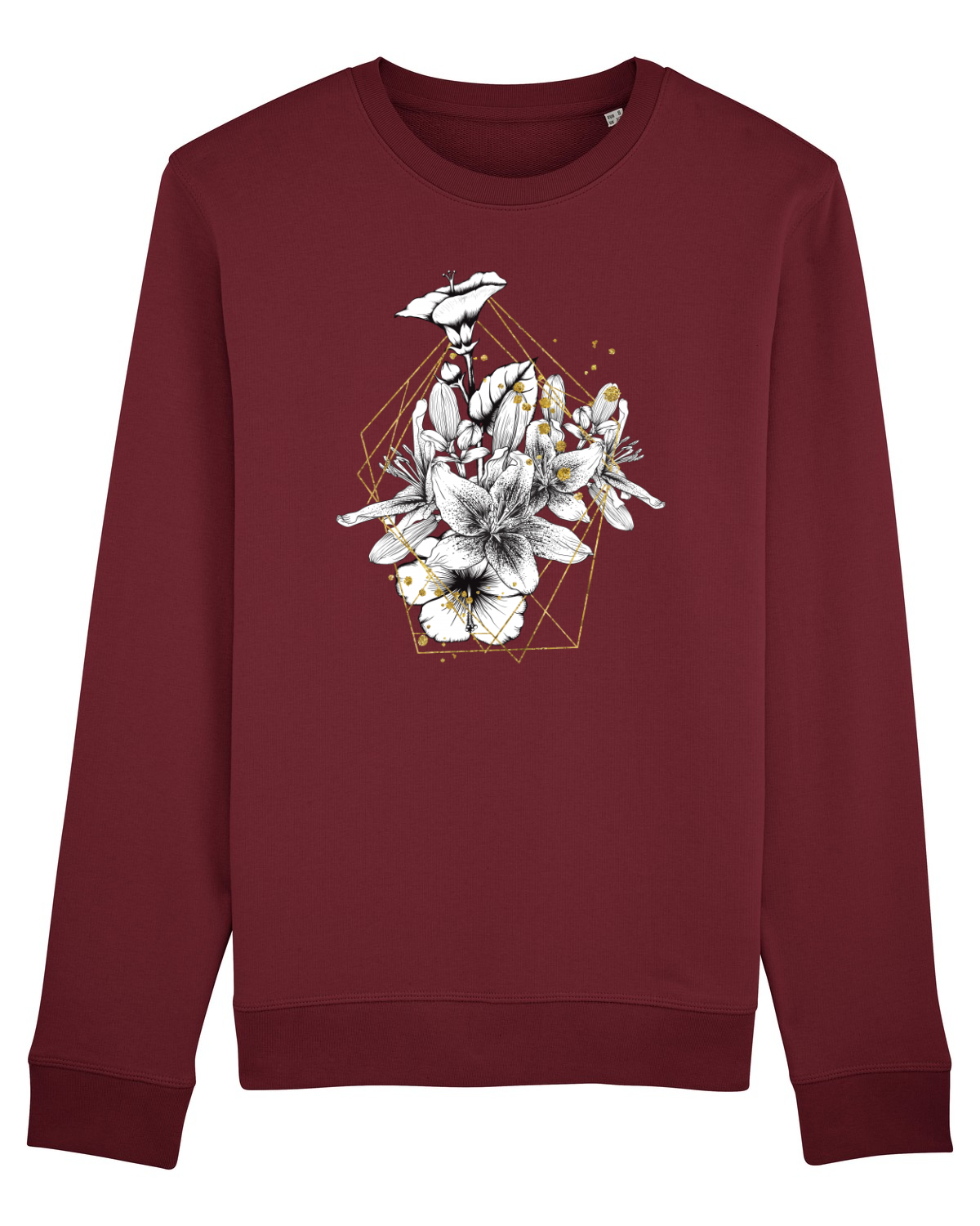 Bluză mânecă lungă Unisex Rise Burgundy