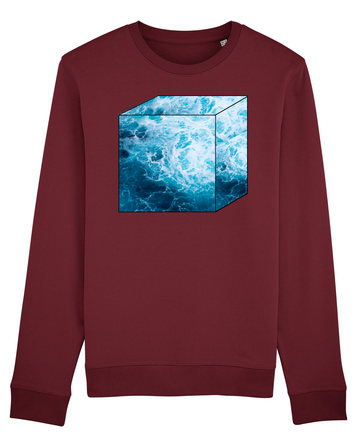 Bluză mânecă lungă Unisex Rise Burgundy