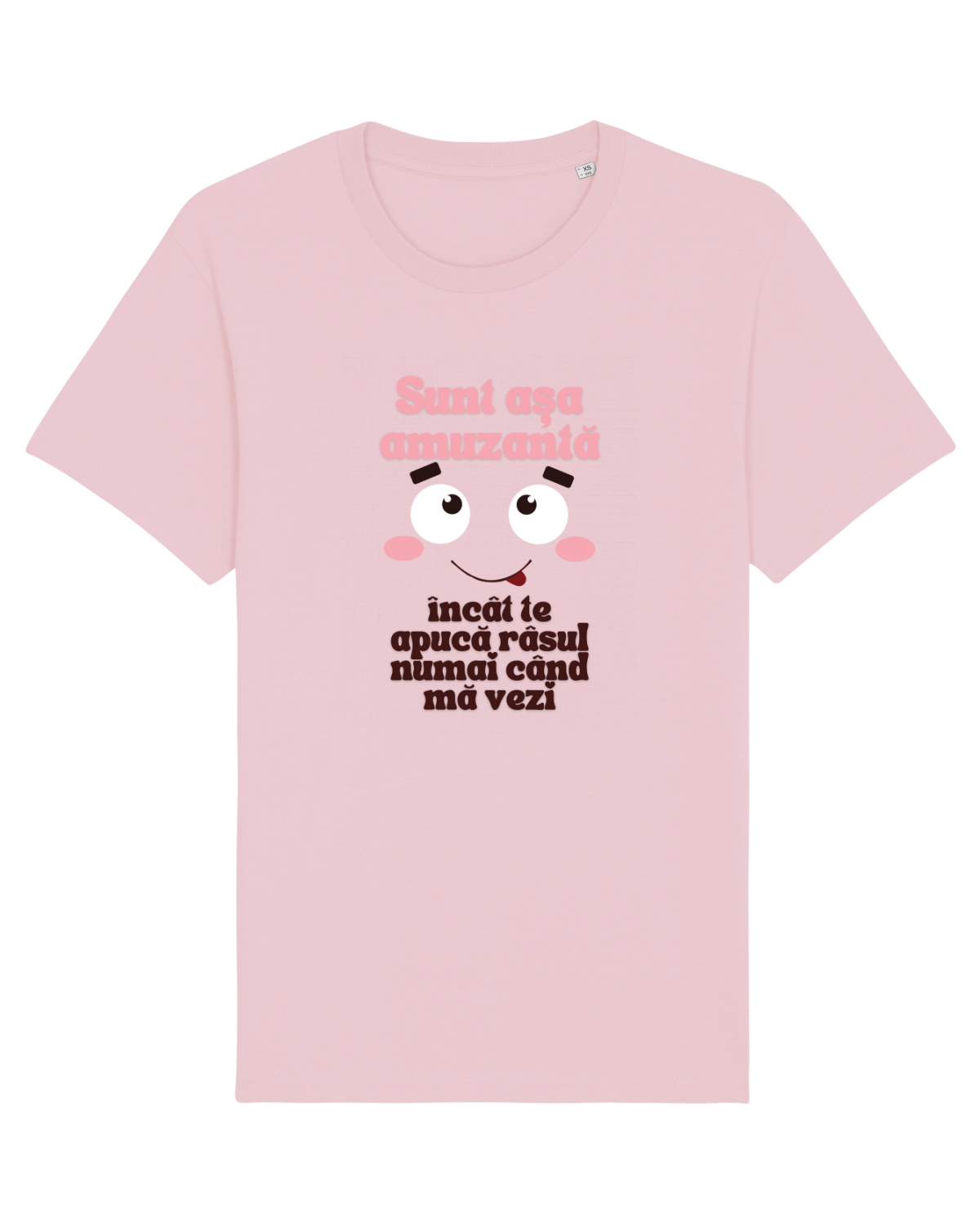 Tricou mânecă scurtă Unisex Rocker Cotton Pink