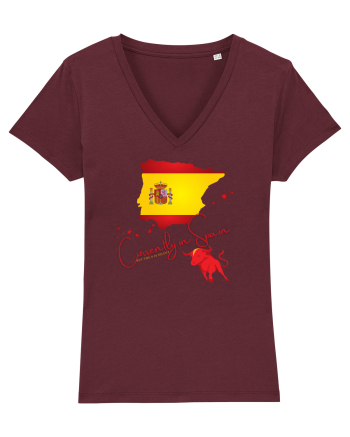 Currently in Spain Burgundy
