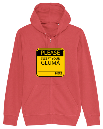 Please intert your glumă - sign Carmine Red