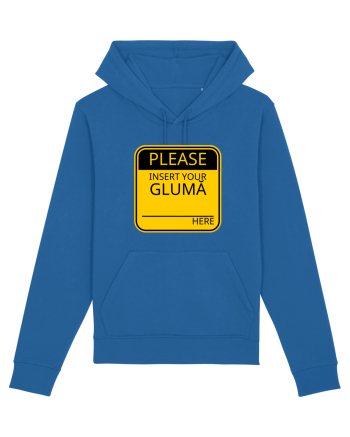 Please intert your glumă - sign Royal Blue