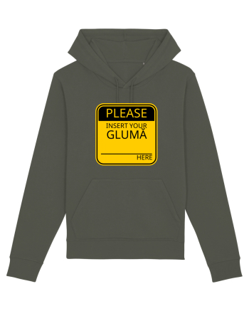 Please intert your glumă - sign Khaki