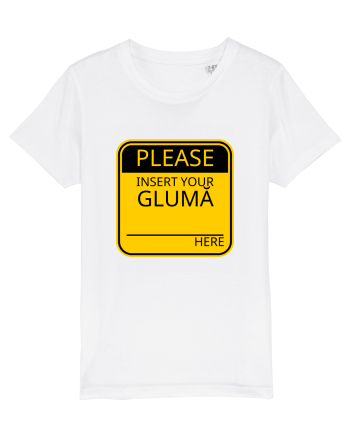 Please intert your glumă - sign White