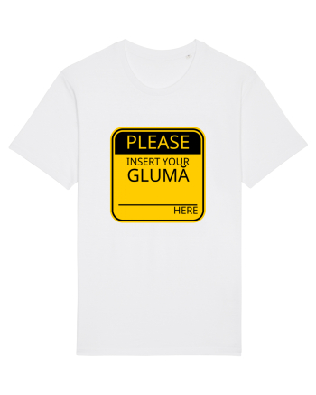 Please intert your glumă - sign White