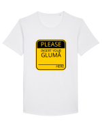 Please intert your glumă - sign Tricou mânecă scurtă guler larg Bărbat Skater