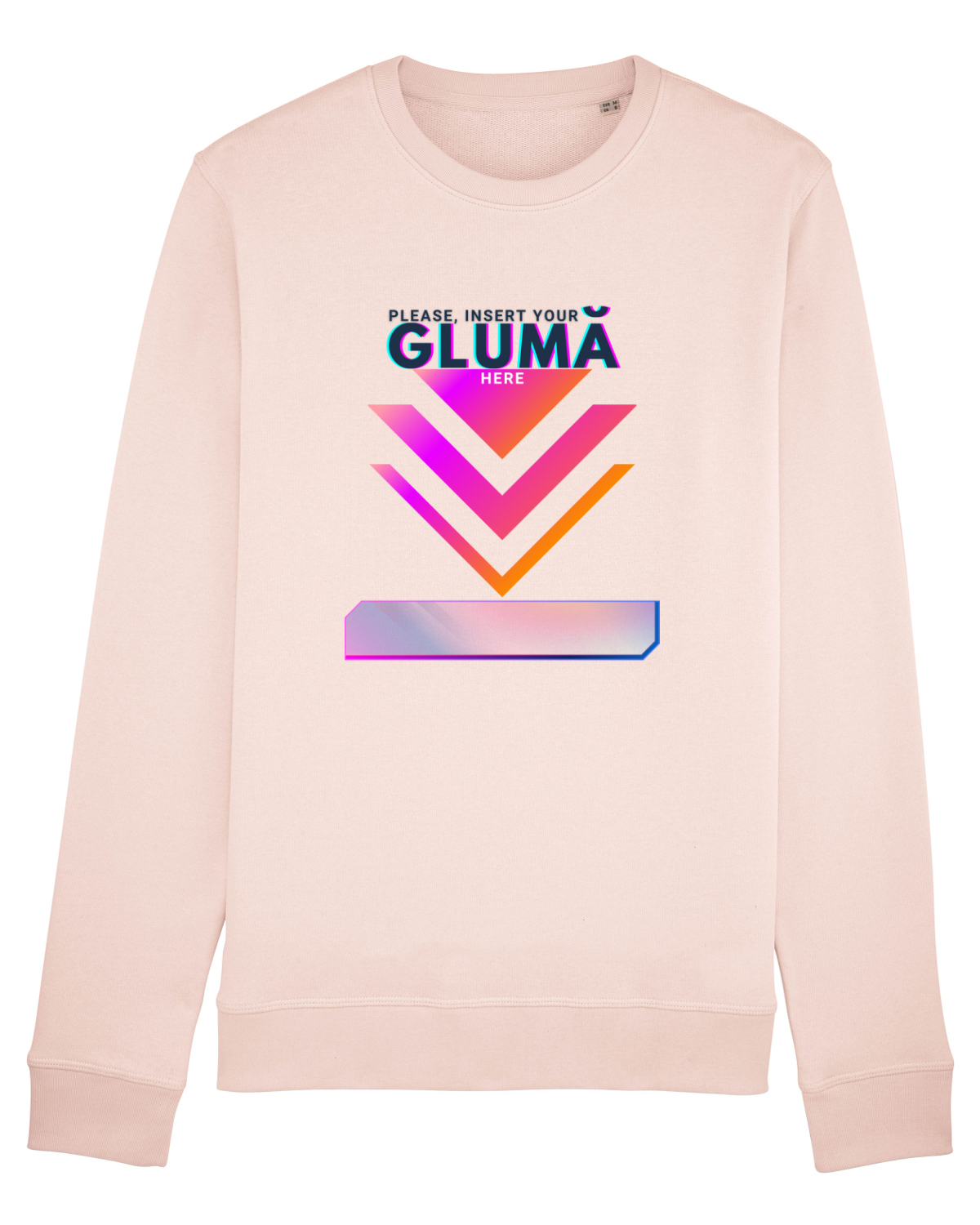 Bluză mânecă lungă Unisex Rise Candy Pink