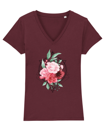 Floral Trandafiri Burgundy