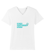 glume cu cleptomanii Tricou mânecă scurtă guler V Bărbat Presenter