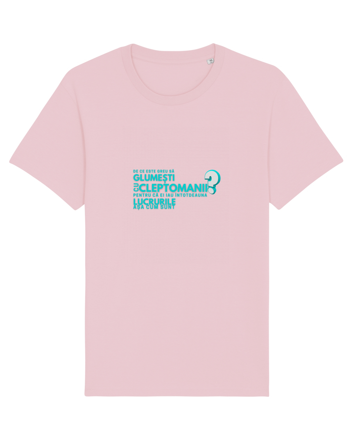 Tricou mânecă scurtă Unisex Rocker Cotton Pink