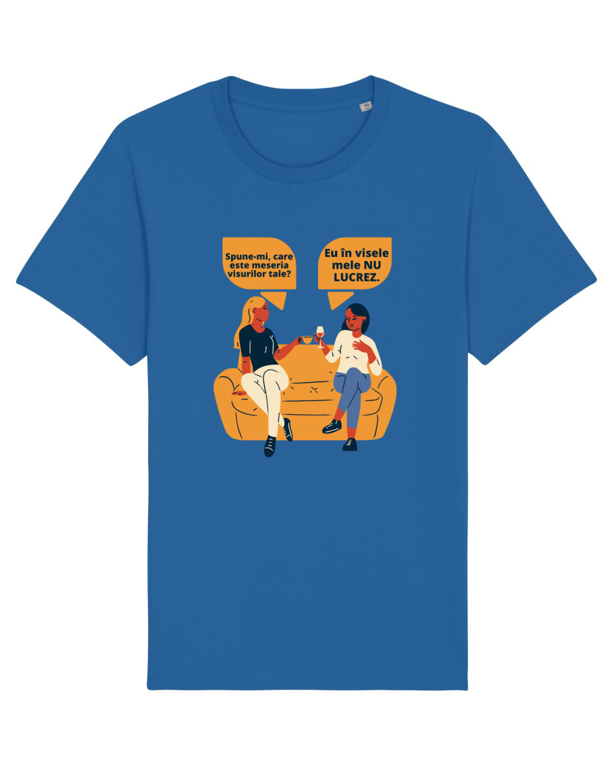 Tricou mânecă scurtă Unisex Rocker Royal Blue