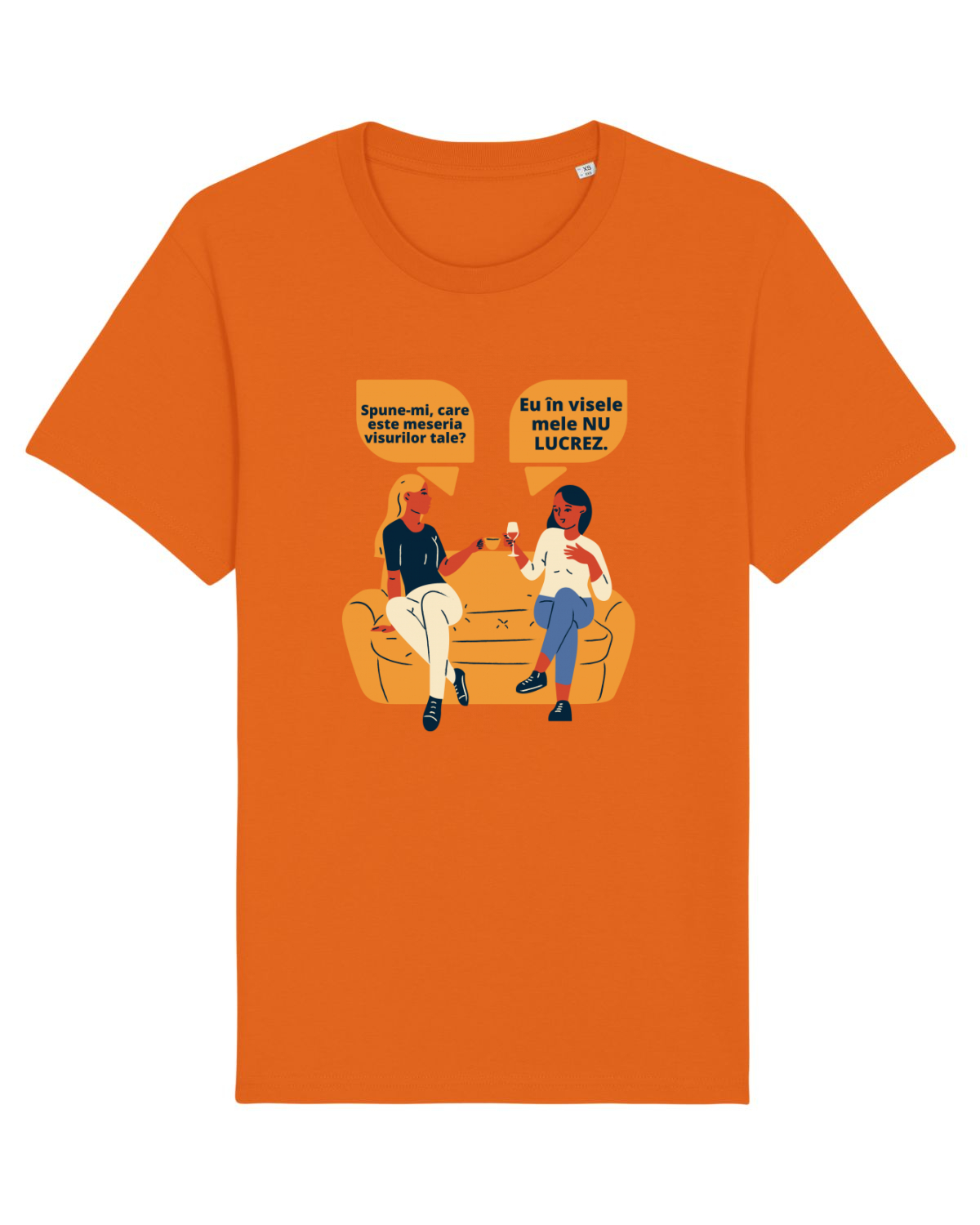 Tricou mânecă scurtă Unisex Rocker Bright Orange