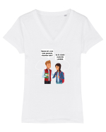 Meseria visurilor? Tricou mânecă scurtă guler V Damă Evoker
