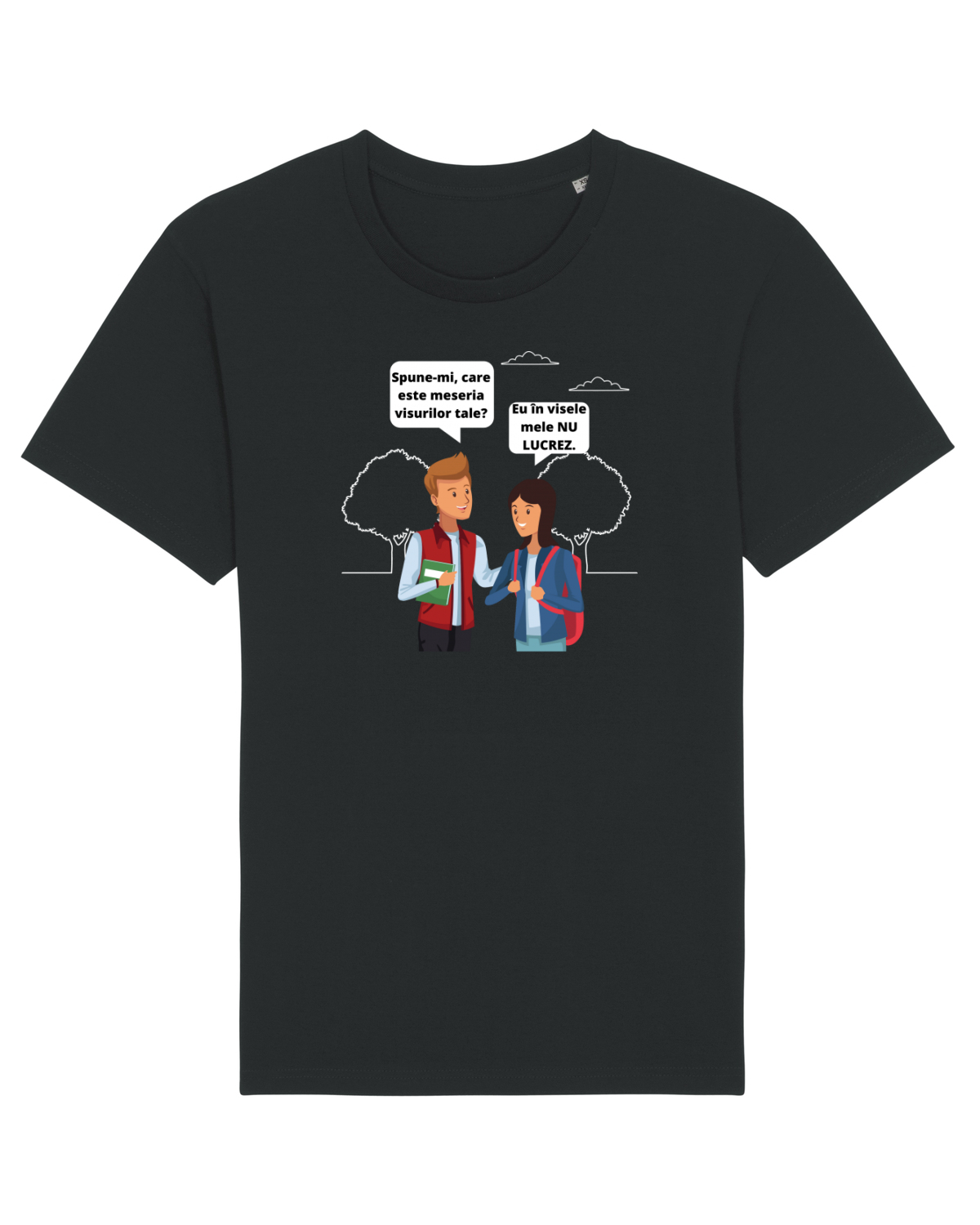 Tricou mânecă scurtă Unisex Rocker Black