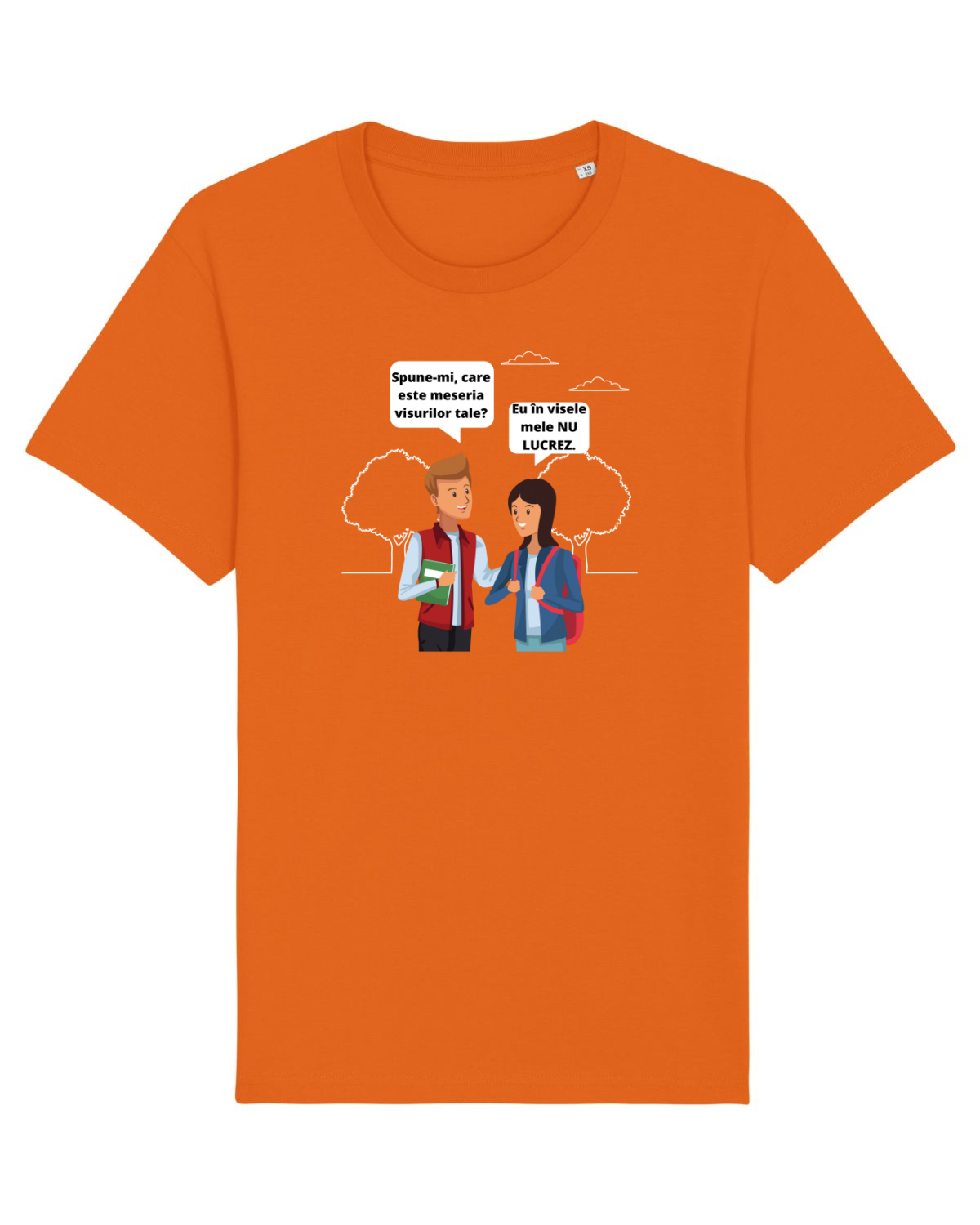 Tricou mânecă scurtă Unisex Rocker Bright Orange