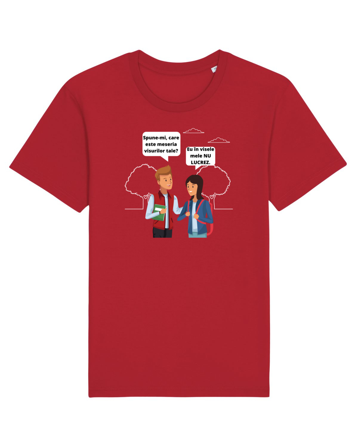Tricou mânecă scurtă Unisex Rocker Red