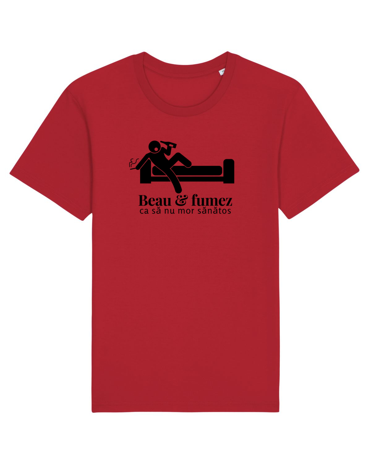 Tricou mânecă scurtă Unisex Rocker Red