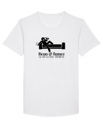 Beau și fumez Tricou mânecă scurtă guler larg Bărbat Skater