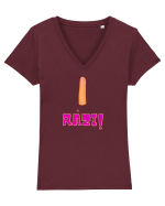 Râzi! Tricou mânecă scurtă guler V Damă Evoker