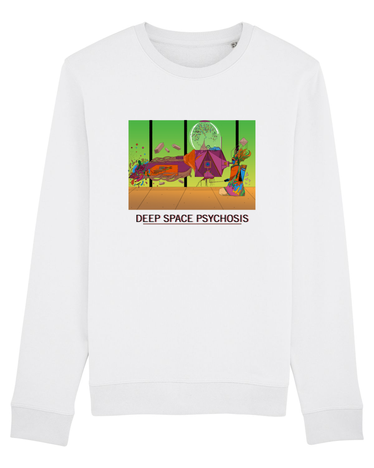 Bluză mânecă lungă Unisex Rise White
