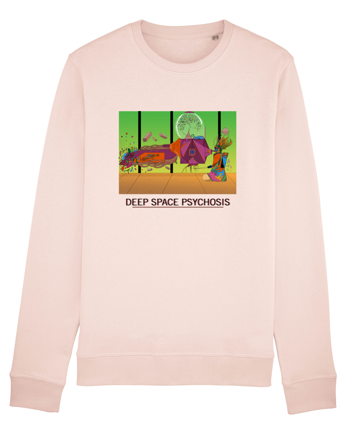 Bluză mânecă lungă Unisex Rise Candy Pink