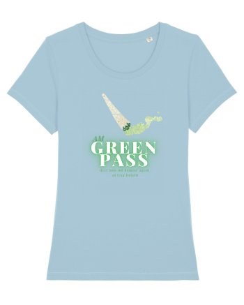 Green Pass Sky Blue