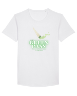 Green Pass Tricou mânecă scurtă guler larg Bărbat Skater