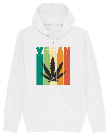 Vegan Weed Vintage Colors White
